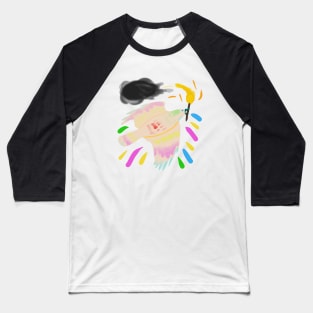 Rainbow Crow (light) Baseball T-Shirt